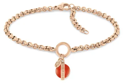 Image de Bracelet chaîne en bronze à la mode avec cornaline 2780766