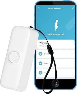 Produktbild von WiFi -Bewegungssensor: Smart Sensor PIR Infrarot Alarmsystem & Heimautomatisierung, App -Fernüberwachung, kompatible Alexa (Pack 1)
