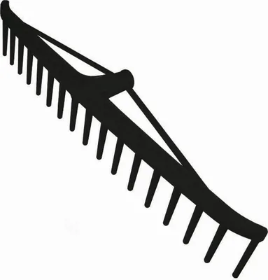 Produktbild von Heurechen PRO schwarz RETRO – Gartenrechen für Heu & Gartenarbeit
