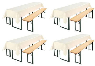 Produktbild von Beautex Party Tischdecke abwaschbar 100x250, für Biertisch geeignet
