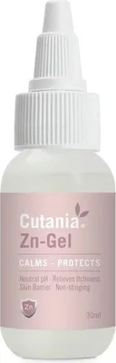 Imagen del producto de CUTANIA® Zn-Gel: Gel dermatológico para la curación, el alivio y el cuidado antiséptico de perros y gatos, 30 ml