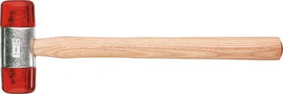 Produktbild von Plastikhammer Kopfdurchmesser ø 32 mm Hammer mit Eschenstiel Stiellänge 265 mm