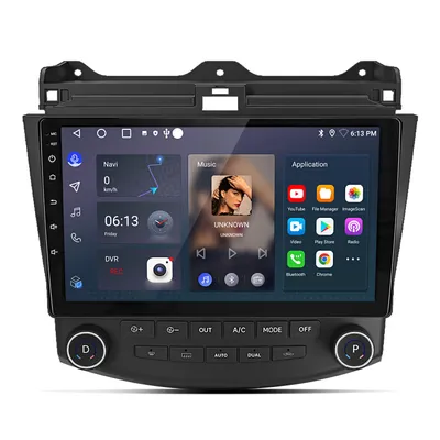 Produktbild von 10" Carplay Android 15 Autoradio Für Honda Accord 7 2003-2007 GPS Navi WIFI BT DAB+ SWC DSP Klimaanlagen-Informationsanzeige