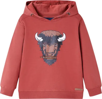 Produktbild von Kinder-Kapuzenpullover Dunkelrot 104