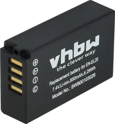 Produktbild von vhbw Akku kompatibel mit Nikon DL24-500 f/2.8-5.6 Kamera (850 mAh, 7,4 V, Li-Ion)