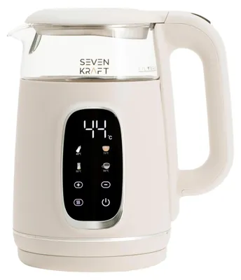 Image de Bouilloire électrique, avec réglage de la température, capacité de 1,7 litre, puissance de 2200 W, fonction de maintien au chaud, en verre