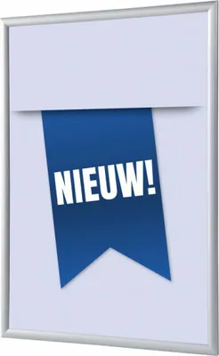 Produktbild von Showdown Klapprahmen - DIN A1 - Komplett-Set - Nieuw Niederländisch - Blau/Silber