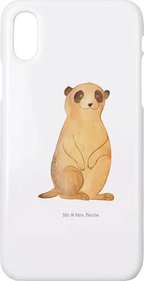 Produktbild von Mr. & Mrs. Panda Iphone 10 Handyhülle Erdmännchen - Weiß - Geschenk, Handy, Reisen, Weltreise, Traveling, Hülle, Afrika, Cover, Spruch, X