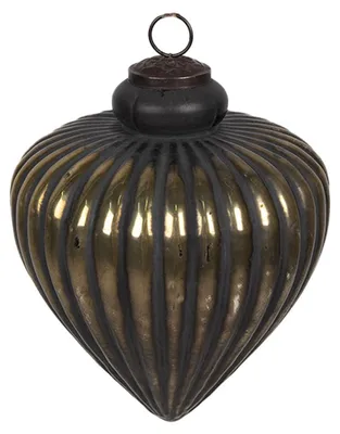 Obrázek produktu pro Clayre & Eef Vánoční cetka Ø 20x20 cm černé sklo