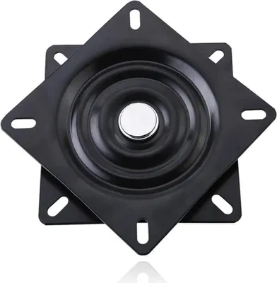 Produktbild von Vierkantlager für Drehteller, 15 cm, Drehfuß, für Sofa, TV-Ständer und Barhocker, Schwarz