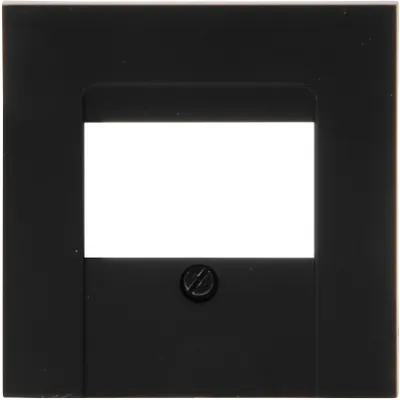 Produktbild von Kopp Athenis TAE-Abdeckung, schwarz, matte Oberfläche, 373150188