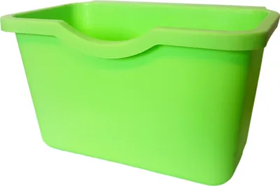 Produktbild von Hänge Eimer für die Schranktür [20,3x13,5x12,5cm] Mülleimer Hängend | Abfalleimer für  Müll | Abfallsammler für die Küche | Abfall Korb zum Einhängen | auch für Auto, Wohnmobil, LKW geeignet [grün]