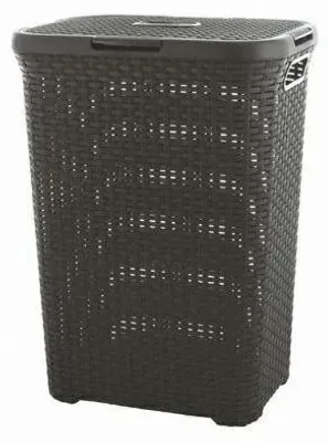 Zdjęcie produktu dla Curver Style 3253920707031, 60 l, Kwadrat, Rotang, Antracyt, 448 mm, 341 mm