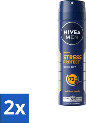 Obrázek produktu pro Nivea - Pánské - Deodorant - Sprej - Stress Protect - 150 ml - ekonomické balení - 2 kusy