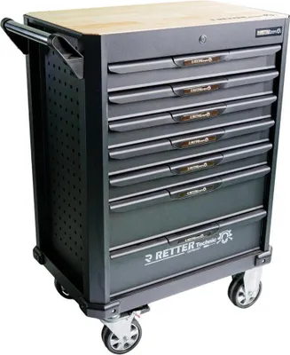 Immagine prodotto di Carrello portautensili R7 con 310 utensili | 7 cassetti - Carrello da officina RETTER edizione Panzer