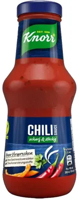 Image de Knorr Chili Sauce piquante et avec morceaux parfaite pour la viande 250ml