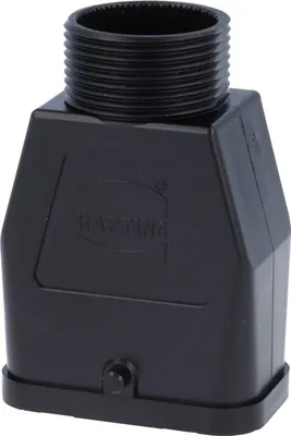 Produktbild von HARTING Han Q Tüllengehäuse, 1xPG21 gerader Kabelabgang, für 1 Bügel (am Unterteil) Halbverschraubung Klemmbereich