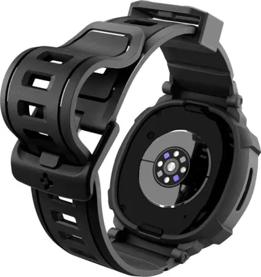 Produktbild von Spigen Rugged Armor Pro, Gehäuse + Band, Smartwatch, Schwarz, Samsung, Watch 8 (44mm), Thermoplastische Polyurethane (TPU)
