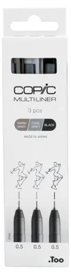 Image de COPIC® 22075633 COPIC® Multiliner Fineliner farbsortiert 0,5 mm, 3 St.