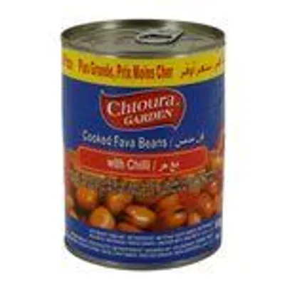 Bohnen Chtoura Garden | Saubohnen mit Chili | pikante Fava-Bohnen aus dem Libanon | 400 g