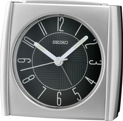 Image de Seiko QHE205S Réveil à quartz petit modèle argenté
