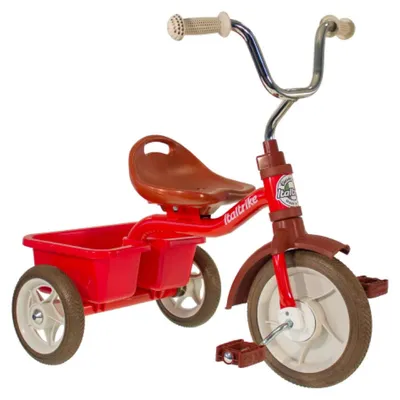 Immagine prodotto di Triciclo robusto, con sedile regolabile, in metallo, adatto a bambini dai 2 ai 5 anni, per l'uso all'aperto