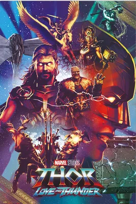 Produktbild von Thor - Love and Thunder - Film Movie Kino - Poster Druck 61x91,5 cm