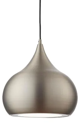 Zdjęcie produktu dla Lampa wisząca LED kropla BROSNAN nikiel matowy 19W neutralna 1500lm metal wym:190x30x30cm IP20 Endon