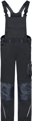 Produktbild von Workwear Pants with Bib - STRONG - black/carbon, Gr. 48