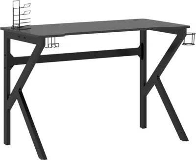 Immagine prodotto di Scrivania da Gaming con Gambe a K Nera 110x60x75 cm