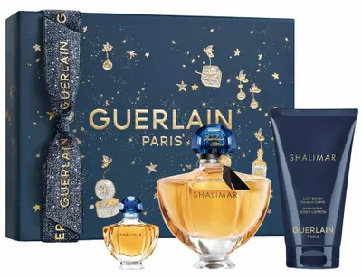 Produktbild von Set Guerlain: Shalimar Eau De Parfum For Women 50 ml + Shalimar Eau De Parfum For Women 5 ml + Shalimar Hydrating Body Lotion 75 ml