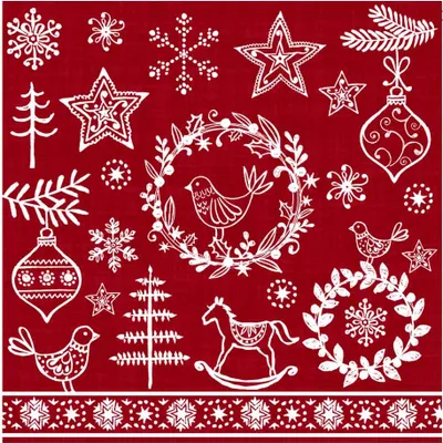 Produktbild von Paper+Design 600327 Weihnachts Lunchservietten - 33 x 33 cm
