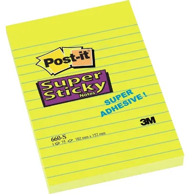 Image de Post-it Haftnotizen Super Sticky Notes, 102x152 mm