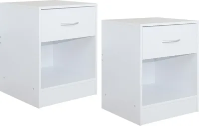 Produktbild von Nachtschrank 2er Set Thekla Weiß