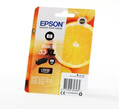 Produktbild von Epson Tintenpatrone photo black Claria Premium 33 XL      T 3361