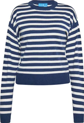 Produktbild von SANIKA damen pullover - marine weiss, XL