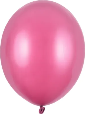 Image de 50 ballons métalliques rose vif