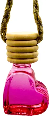 Produktbild von WonderWax Auto Duft Lufterfrischer Herz Pink 6 ml|Banane|Innenraum Deko Parfüm Car Scent Baum Geruch Luxus Aufhänger