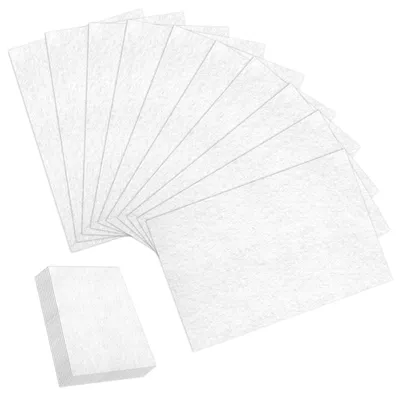 Immagine prodotto di Set di 10 fogli di feltro bianco, dimensioni 30 x 20 cm, ideali per progetti creativi e lavori di bricolage