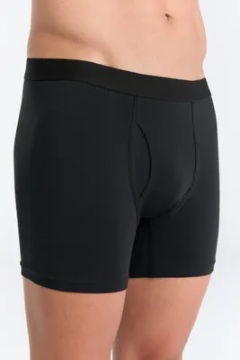 Produktbild von Bio-Baumwoll-Herren Boxershorts mit Eingriff