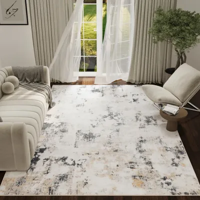 Obrázok produktu pre Koberec Tapiso ASH s krátkym vlasom, protišmykový, s potlačou, ľahko udržiavateľný, moderný 160 x 230 cm