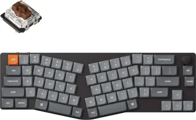 Image de Keychron K11 Max QMK/VIA Clavier mécanique sans fil QWERTY US, LED blanche, Low Profile Switch Brown K11M-A3