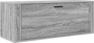 Produktbild von vidaXL Wand-Schuhschrank Grau Sonoma 100x35x38 cm Holzwerkstoff