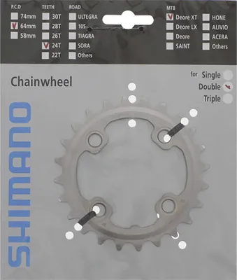 Produktbild von SHIMANO Kettenblatt 38Z FCM785 zu24Z, schwarz, SH-Y1ML98040
