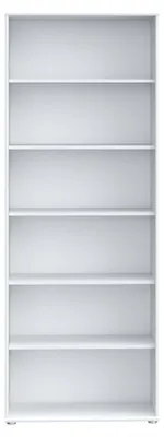 Produktbild von Forte TEMPRA 2 modernes Bücherregal 70 80, Regal mit 5 Einlegeböden, Standregal