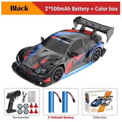 Produktbild von RC Drift Car 4WD Fernsteuerung Hochgeschwindigkeits-Rennfahrzeug mit LED-Leuchten 2,4 GHz Funk 4x4 Offroad-Truck Spielzeug