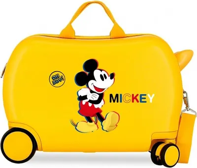 Image de Valise de voyage à roulettes pour enfants / Poussette MICKEY MOUSE 3D Ocre, 2921022