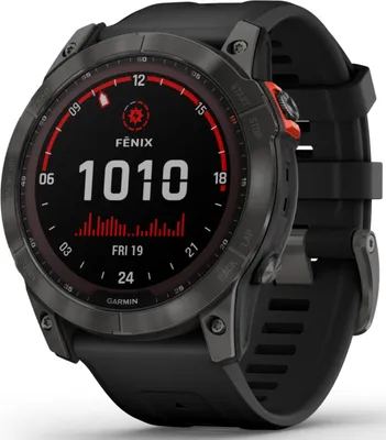 Obrázek produktu pro Garmin fenix 7X Solar - 51 mm - Břidlicově šedé - Sportovní hodinky s řemínkem - silikonové - černé
