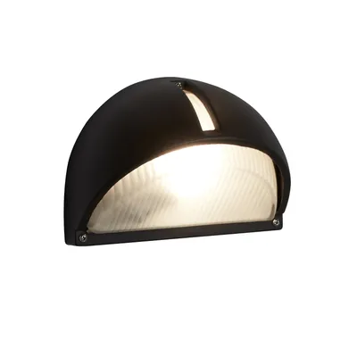 Obrázek produktu pro Moderní nástěnné svítidlo Kentucky Aluminium Black Glass 1 Light E27