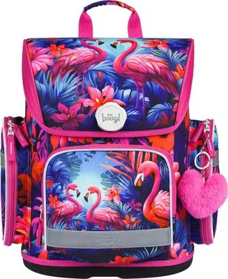 Produktbild von BAAGL Schulranzen Ergo Flamingos
